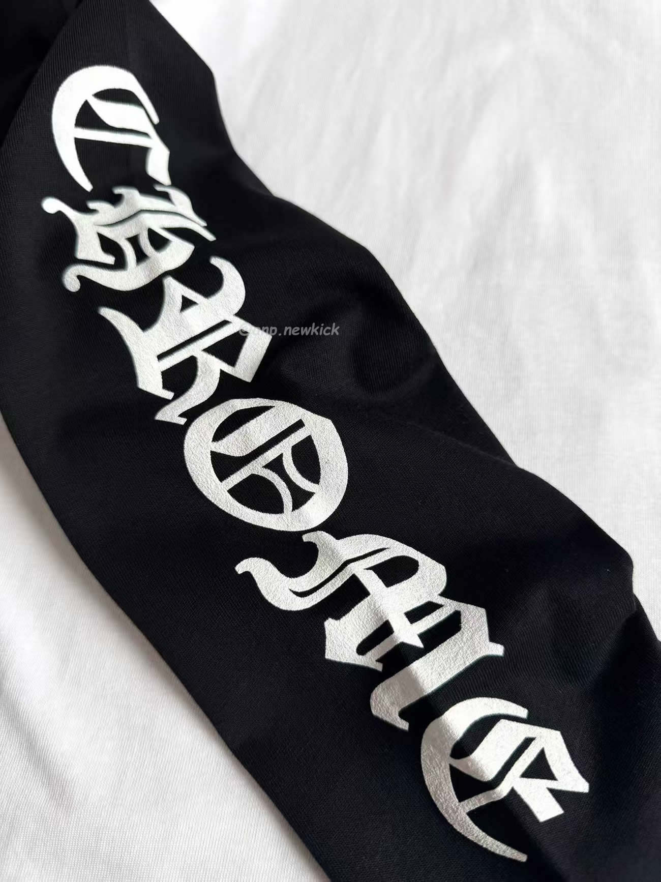 Chrome Hearts Horseshoe Baseball Shirt White Black (3) - www.newkick.vip